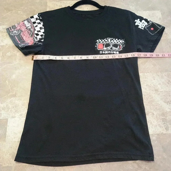 Mens Small Fresh Laundry Tshirt Black and Red/Vintage - Picture 5 of 5